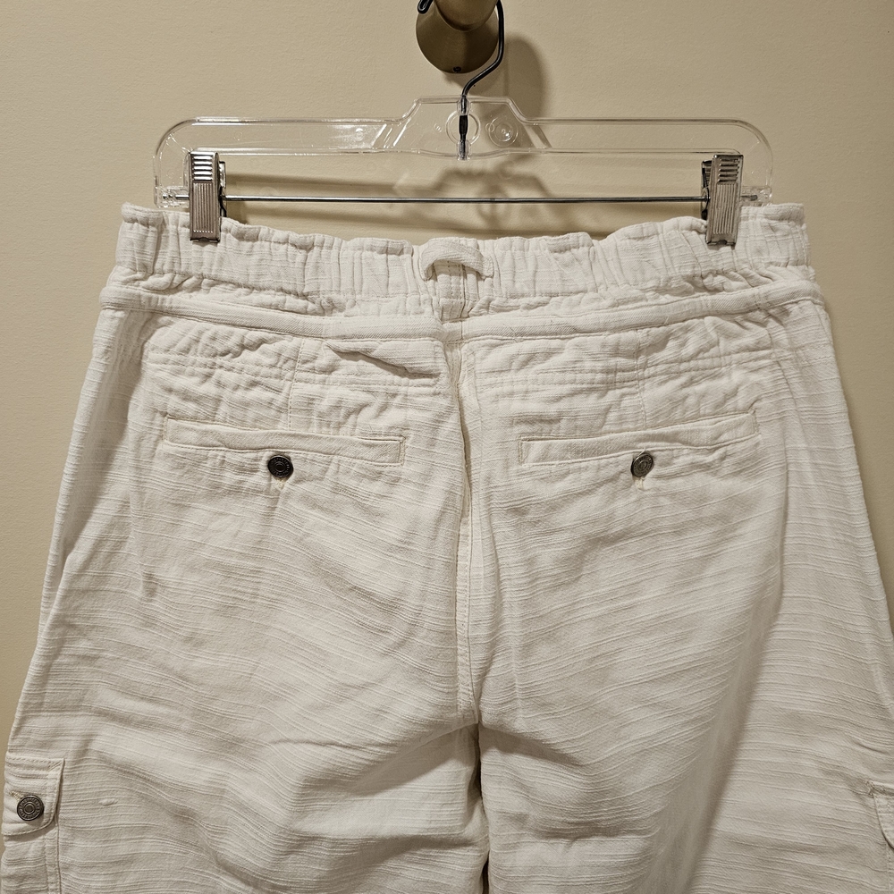 We The Free; Free People; Park Ave Pull-On Cargo Pants; Size Large; Ivory; EUC - Picture 7 of 11